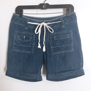 Natural Reflections Denim Jean Shorts Drawstring 6